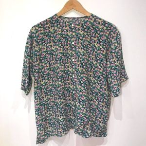 Vintage button down summer shirt